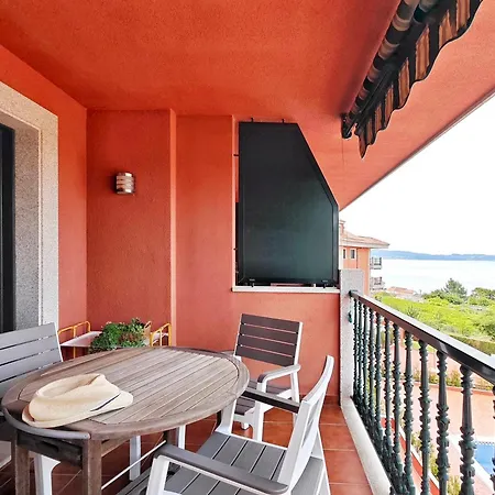 Lejlighed Desconectaengalicia Miraflores Con Piscina Y Vistas Al Mar Sanxenxo